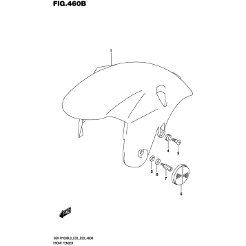 FRONT FENDER (GSX-R1000L8 E33)