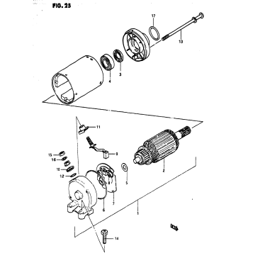 STARTING MOTOR (GS1100E7./ED)