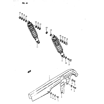 CHAIN CASE - SHOCK ABSORBER