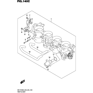 THROTTLE BODY (GSX-S750AL9 E28)