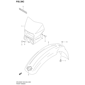 FRONT FENDER (MODEL K3/K4)