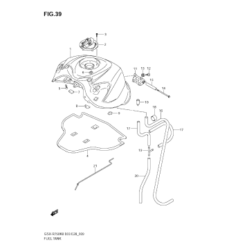 FUEL TANK (MODEL K8)