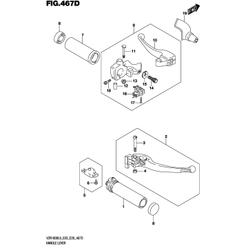 HANDLE LEVER (VZR1800BZL9 E33)