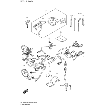 WIRING HARNESS (DR-Z400S:E33)