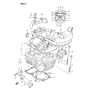 CYLINDER HEAD (REAR)