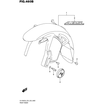 FRONT FENDER (DL1000AL8 E03) (FOR YVB,YWW)