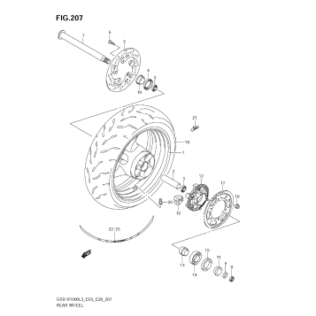 REAR WHEEL (GSX-R1000ZL3 E03)