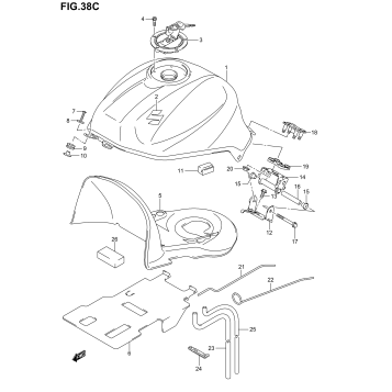 FUEL TANK (MODEL K5)
