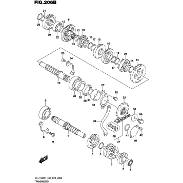 TRANSMISSION (DR-Z125L)