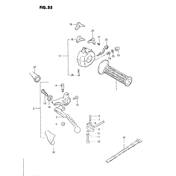 LEFT HANDLE SWITCH (MODEL X)