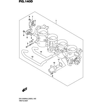THROTTLE BODY GSX-S1000FYAL9 E03)