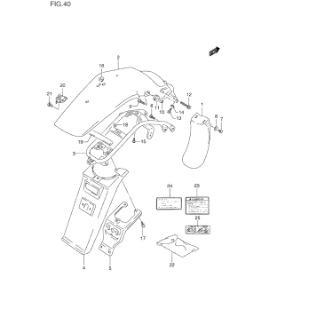 REAR FENDER (MODEL L/M/N/P)