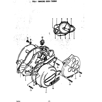 CRANKCASE COVER (TS250A)