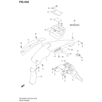 REAR FENDER (MODEL K2/K3/K4)