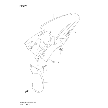 REAR FENDER (MODEL K3)