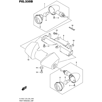 FRONT TURNSIGNAL LAMP (VL1500BL7 E28)