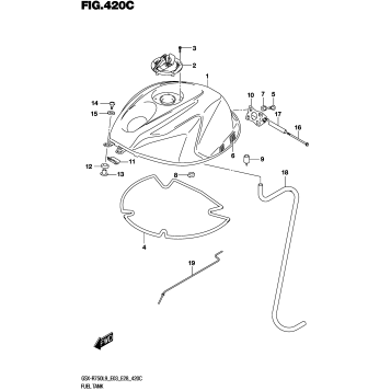 FUEL TANK (GSX-R750L9 E33)