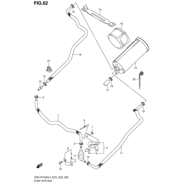 EVAP SYSTEM (GSX-R1000L4 E33)