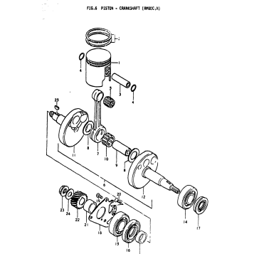 PISTON - CRANKSHAFT (RM80C