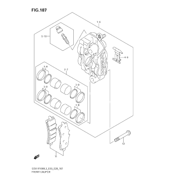 FRONT CALIPER (GSX-R1000ZL3 E03)