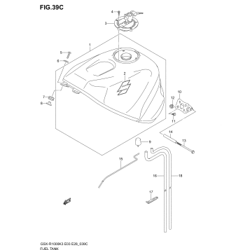 FUEL TANK (GSX-R1000ZK4 E28)