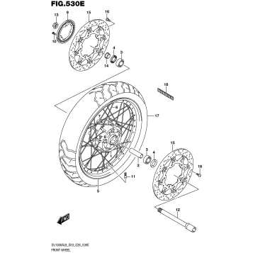 FRONT WHEEL (DL1000XAL8 E28)