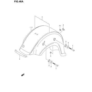 REAR FENDER (MODEL K2)