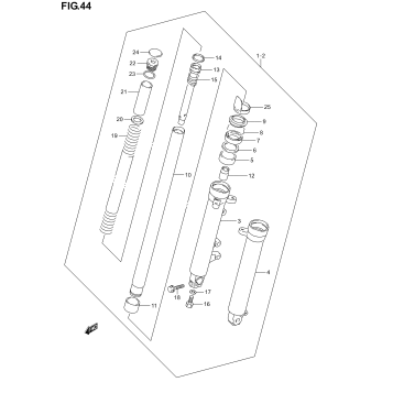 FRONT DAMPER (NOT FOR U.S. MARKET)
