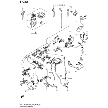 WIRING HARNESS (GSX-R1000ZL4 E28)