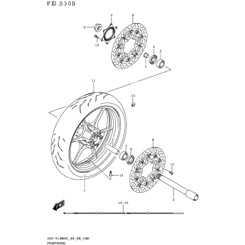 FRONT WHEEL (GSX-R1000RZA)