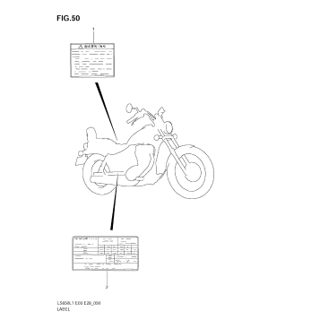 WARNING LABEL (LS650L1 E28)
