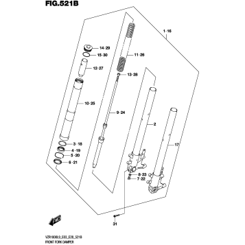 FRONT FORK DAMPER (VZR1800BZL9 E03)