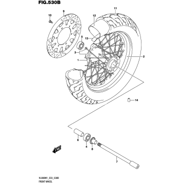 FRONT WHEEL (VL800T)