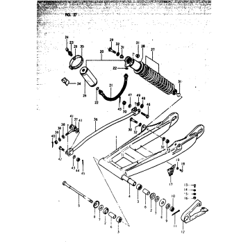 REAR SWINGING ARM (RM125T)