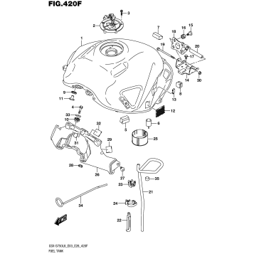 FUEL TANK (GSX-S750AL8 E33)