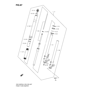 FRONT FORK DAMPER (GSX1300RAL3 E03)