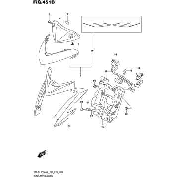 HEADLAMP HOUSING (GSX-S1000ZA)
