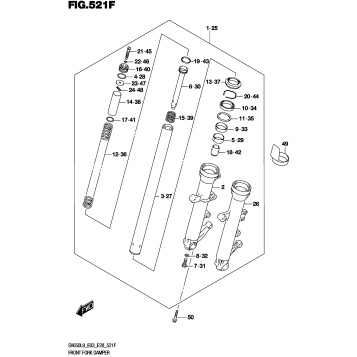 FRONT FORK DAMPER (SV650XAL9 E33)