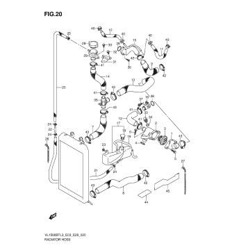 RADIATOR HOSE (VL1500BTL3 E03)