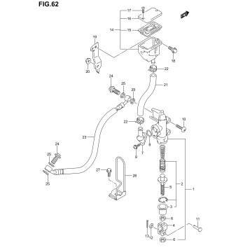 REAR MASTER CYLINDER (SV1000SK3)