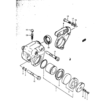 FRONT CARIPERS (GS1000EC