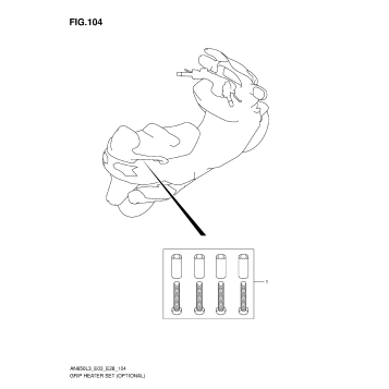 HOOK SET PILLION HANDLE (OPTIONAL)