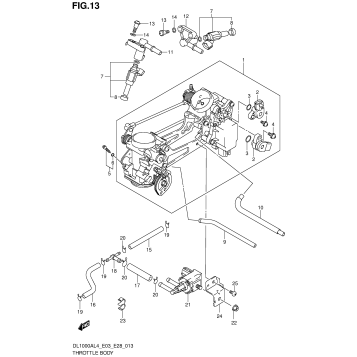 THROTTLE BODY (DL1000AL4 E33)