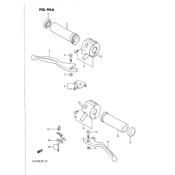 HANDLE SWITCH (MODEL K/L/M)