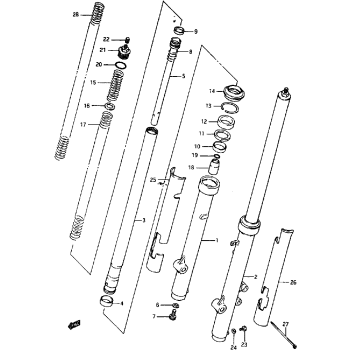 FRONT FORK (MODEL G/H/J)