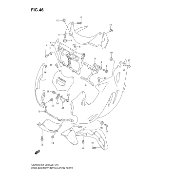 COWLING BODY INSTALLATION PARTS