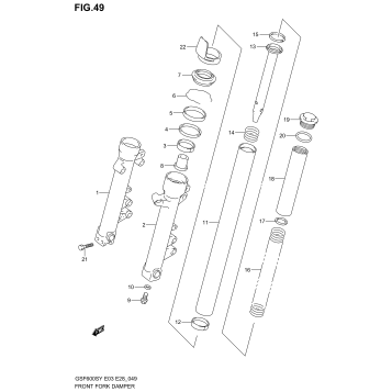 FRONT FORK DAMPER (MODEL Y/K1/K2)