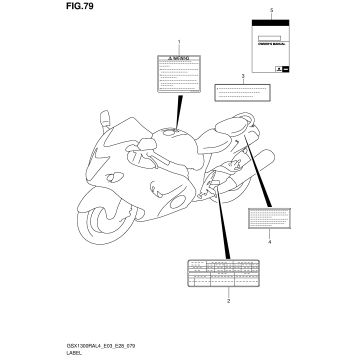LABEL (GSX1300RAL4 E03)
