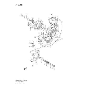 REAR WHEEL (RM85K7/K8/K9)