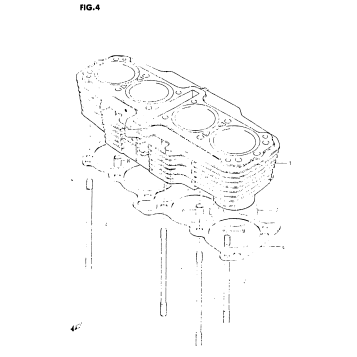 CYLINDER (GS1150ES3/ESE E.NO.101425-/MODEL F/F2/G)